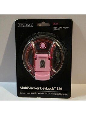 New BrüMate MultiShaker BevLock Replacement Lid Blush Pink 100% Leakproof NIP